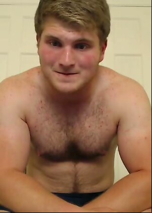 Hairy Bear Cub Teen Jerks It